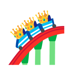 crown and roller coaster