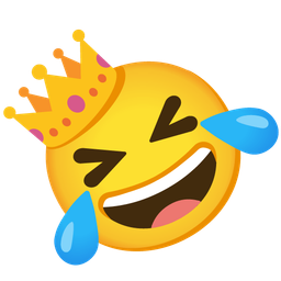 Crown and Rolling on the floor laughing