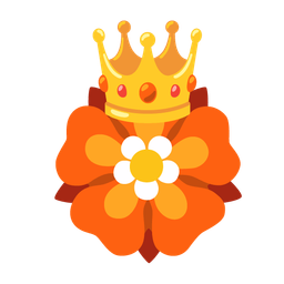 crown and rosette