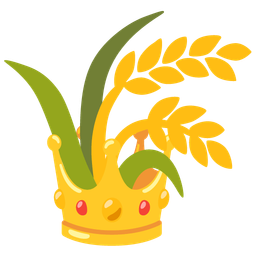 crown and sheaf of rice