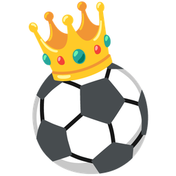 crown and soccer ball