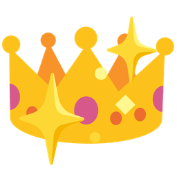crown and sparkling heart