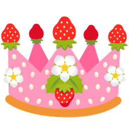 crown and strawberry