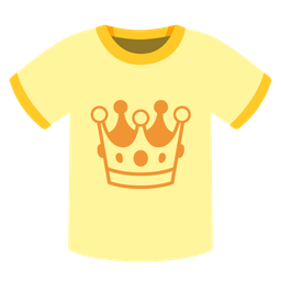 crown and t-shirt