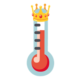 crown and thermometer