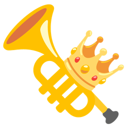crown and trumpet
