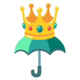 crown and umbrella