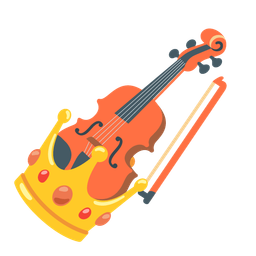 crown and violin
