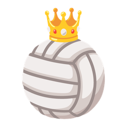 crown and volleyball