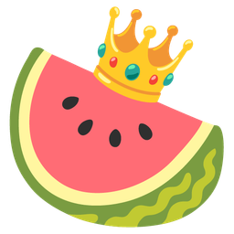 crown and watermelon