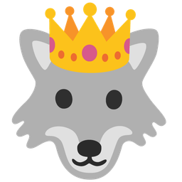 crown and wolf