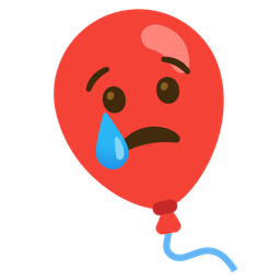 Crying face and Balloon