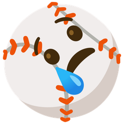 Crying face and Baseball