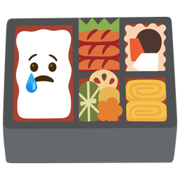 Crying face and Bento box
