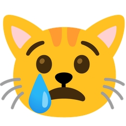 Crying face and Cat face
