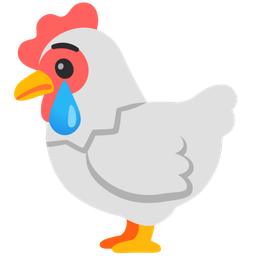 Crying face and Chicken