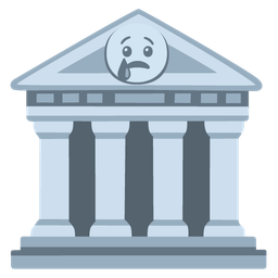 Crying face and Classical building