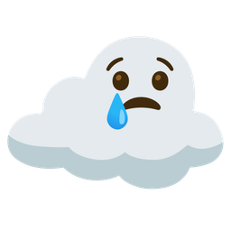 Crying face and Cloud