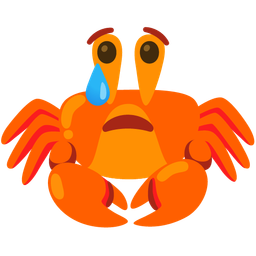 Crying face and Crab