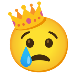 Crying face and Crown