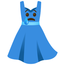 Crying face and Dress