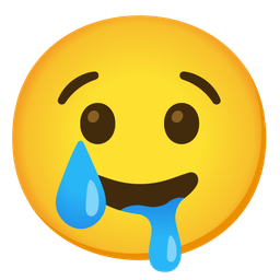 Crying face and Drooling face