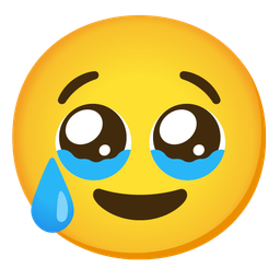 Crying face and Face holding back tears