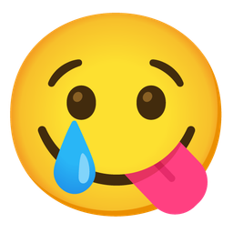 Crying face and Face savoring food