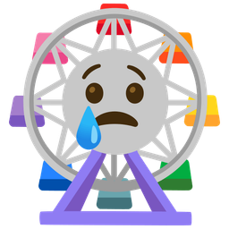 Crying face and Ferris wheel