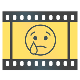 Crying face and Film frames
