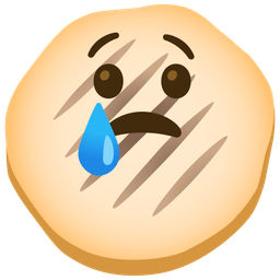 Crying face and Flatbread