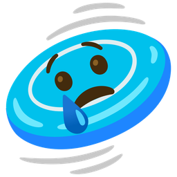 Crying face and Flying disc