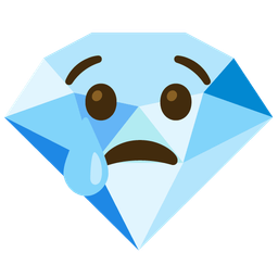 Crying face and Gem stone