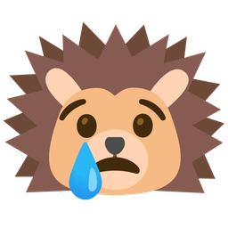 Crying face and Hedgehog