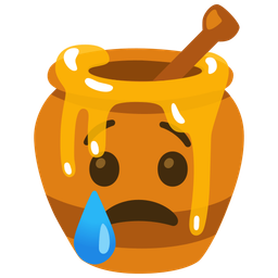 Crying face and Honey pot