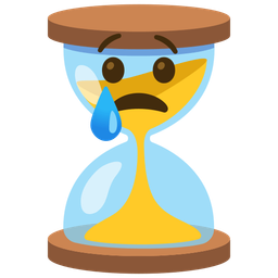 Crying face and Hourglass not done