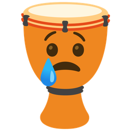 Crying face and Long drum