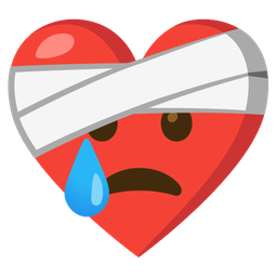 Crying face and Mending heart