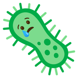 Crying face and Microbe