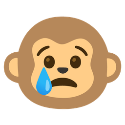 Crying face and Monkey face