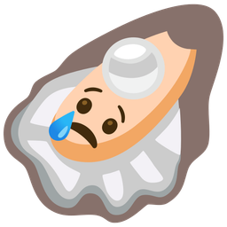 Crying face and Oyster