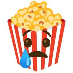 Crying face and Popcorn