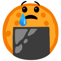 Crying face and Rice cracker