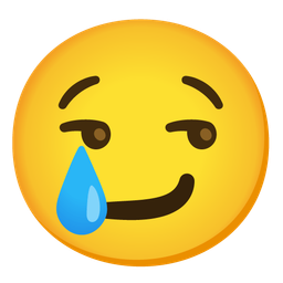 Crying face and Smirking face