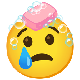 Crying face and Soap