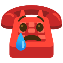 Crying face and Telephone