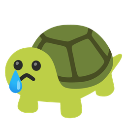 Crying face and Turtle