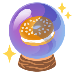 crystal ball and bagel