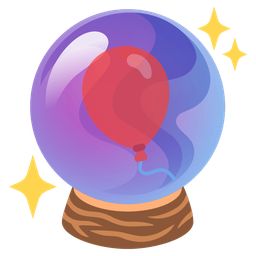 crystal ball and balloon