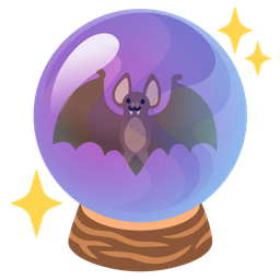 crystal ball and bat